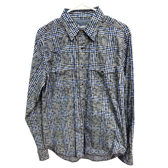 Wrangler Retro‎ Premium Snap Button Long Sleeve Size M - Picture 1 of 2